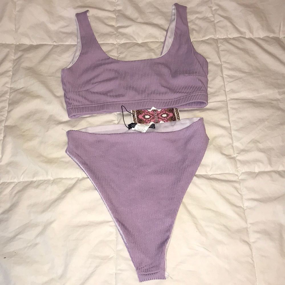 Boohoo high-waist bikini